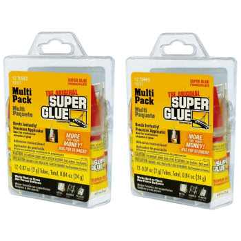 Super Glue 15187 Clear 12 Count Pack Of 2