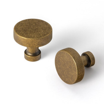 Gooki 6 Pack Kitchen Cabinet Hardware Antique Brass Drawer Knobs Single Hole Retro Bar Handles Ancient Bronze Vintage Pull Fo