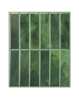 Longking 10Sheet Green Peel And Stick Backsplash For Kitchen Wall Kitchen Backsplash Tiles Wall Tiles 114 X 9