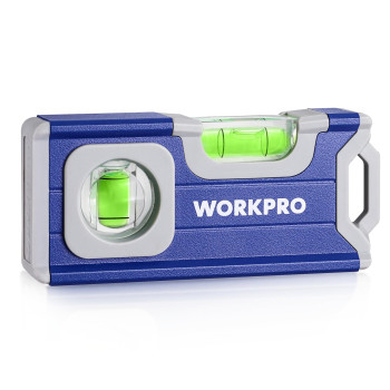 Workpro Small Level 412 Inch Mini Level Tool Magnetic Pocket Level With 2 Different Bubbles 90180 Aluminum Alloy Construct