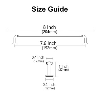 Alzassbg 10 Pack Brushed Satin Nickel Cabinet Handles 712 Inch192Mm Hole Centers Arch Modern Cabinet Pulls Kitchen Cabinets