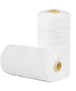 Smartcasual 1 200 Feet 2Mm Cotton Butcher Twine String Soft Food Safe For Cooking Craft Baker Kitchen Meat Turkey Sausage Roast