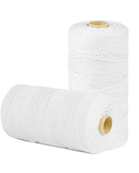 Smartcasual 1 200 Feet 2Mm Cotton Butcher Twine String Soft Food Safe For Cooking Craft Baker Kitchen Meat Turkey Sausage Roast