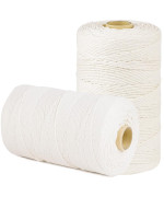 Smartcasual 1 650 Feet 2Mm Cotton Butcher Twine String Soft Food Safe For Cooking Craft Baker Kitchen Meat Turkey Sausage Roast