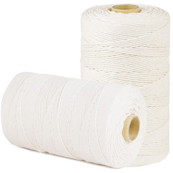 Smartcasual 1 650 Feet 2Mm Cotton Butcher Twine String Soft Food Safe For Cooking Craft Baker Kitchen Meat Turkey Sausage Roast