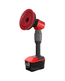 Craftsman V20 Cordless 2In1 Power Scrubber Kit Multipurpose Includes Bristle Brush 2Ah Battery V20 Battery Charger And 6