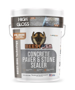 Beest Paver Sealer High Gloss Wet Look Stone Sealer Stamped Concrete Sealer Outdoor Indoor Color Enhancing Driveway Seal