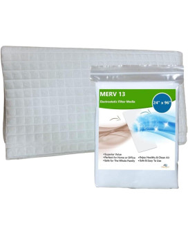 Merv 13 Filter Media Cut To Fit Air Filter Material Washable Air Filter 24 X 96 X 116