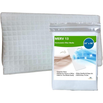 Merv 13 Filter Media Cut To Fit Air Filter Material Washable Air Filter 24 X 96 X 116