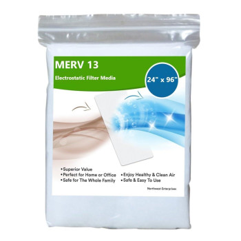 Merv 13 Filter Media Cut To Fit Air Filter Material Washable Air Filter 24 X 96 X 116