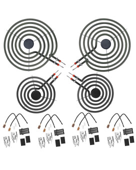 Mp22Ya Electric Stove Top Burner Replacement Include 2Mp15Ya 6 2Mp21Ya 8 330031 Surface Element Receptacle Kit Compatibl