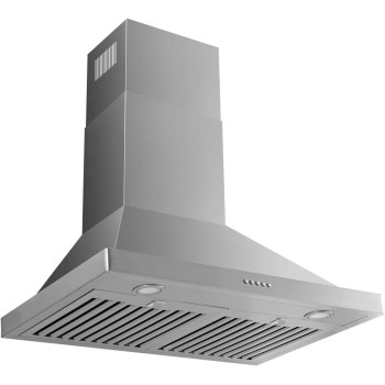 Micmi 48 Inch Wall Mount Range Hood Vent Convertible 800Cfm Stainless Steel For Kitchen 3 Speed Exhaust Fan Etl Listed 48 Inch