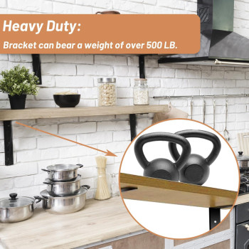 Premium Heavy Duty Countertop Brackets 16 Inch 4 Pack 25 Thick Granite Countertop Support 16 X 6 X 2 12 Shelf L Brac