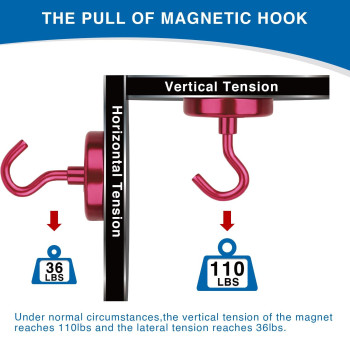 Lovimag Cruise Ship Essentials 110Lbs Cruise Door Magnets Red Cruise Magnetic Hooks Magnetic Hooks Heavy Duty For Hanging Cel