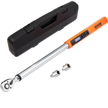 Vevor Digital Torque Wrench 12 Drive25250Ftlb34340Nm 2 Torque Accuracy 3Mode Adjustable Electronic Torque Wrench W