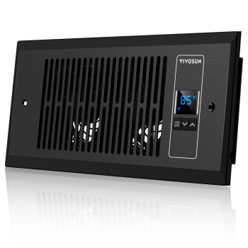 Vivosun Quiet Register Booster Fan Smart Register Vent With Thermostat Control Fits 4 10 Register Holes Heating Coolin