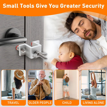 Portable Door Lock Dual Nut Adjustment Thickened Body Hotel Door Locks For Travelers Security Home Door Safety Locks From Insi