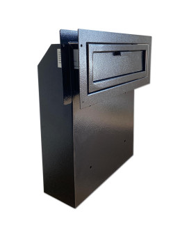 Plugsharge Through The Door Mail Drop Box 15Mm Steel Payment Dropbox Door Mount Theft Proof Mailbox Locking Deposit Drop