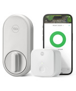 Yale Approach Smart Wifi Deadbolt Retrofit Smart Lock Unlimited Virtual Keys App Remote Control Keyless Entry Silver