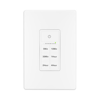 Bnlink Countdown Timer Switch For Exhaust Fan Bathroom Fan Light Switch Timer Indoor With Push Button 5103060Mins 24Hours