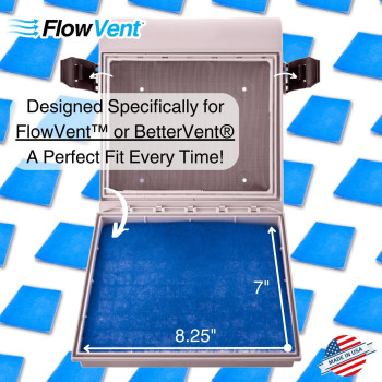 Flowvent Indoor Electric Dryer Vent Filters Dual Filtering For Clean Air Simple Maintenance Waterfree Made In The Usa