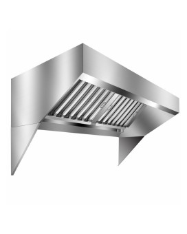 Gaomon Commercial Exhaust Hood 5Ft Rust Resistant Vent Hood Food Truck Hood Exhaust 201 Stainless Steel With 2 Detachable Ushap