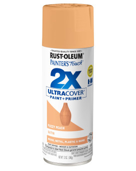 Rustoleum 389908 Painters Touch 2X Ultra Cover Spray Paint 12 Oz Fuzzy Peach