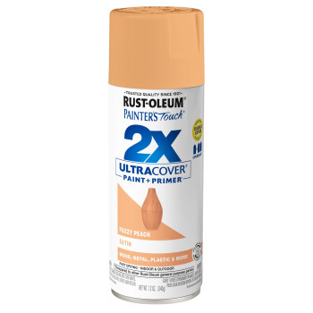 Rustoleum 389908 Painters Touch 2X Ultra Cover Spray Paint 12 Oz Fuzzy Peach