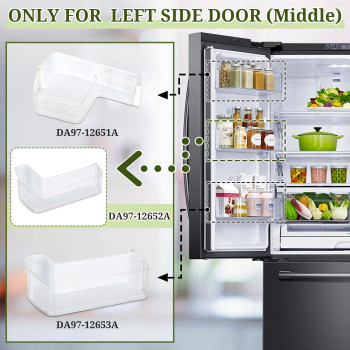 Da9712652A Door Shelf Basket Bin Left Middle Compatible With Samsung Rf263