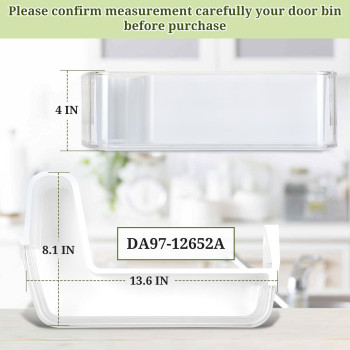 Da9712652A Door Shelf Basket Bin Left Middle Compatible With Samsung Rf263