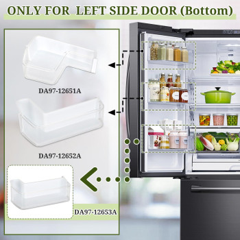 Da9712653A Door Shelf Basket Bin Left Bottom Compatible With Samsung Rf263