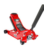 Jack Boss 4 Ton Floor Jack Hydraulic Low Profile Floor Jack With Dual Piston Quick Lift Pump 4 Ton 8 800 Lbs Capacity Red