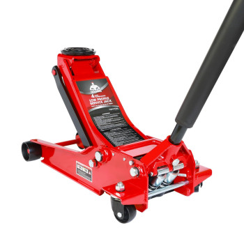 Jack Boss 4 Ton Floor Jack Hydraulic Low Profile Floor Jack With Dual Piston Quick Lift Pump 4 Ton 8 800 Lbs Capacity Red