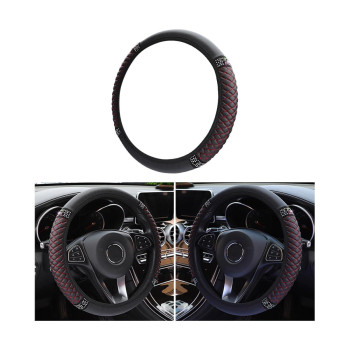 Osilly Bling Car Steering Wheel Cover 15 Inch Rhinestones Soft Leather Elastic Steering Wheel Protector Sparkly Crystal Diamon