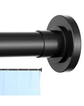 Corklatta Black Shower Curtain Rod 31 To 43 Inch 1 Inch Diameter Adjustable Spring Tension Stainless Steel Telescoping Rod Easy