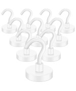 Mikede Strong Magnetic Hooks 40Lbs Heavy Duty Magnetic Hooks For Cruise Neodymium Earth Magnets With Hooks For Hanging Super