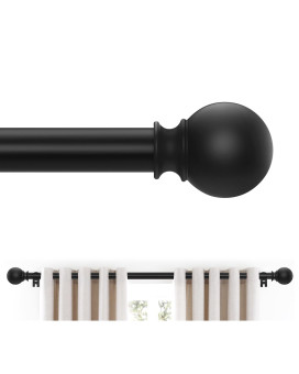 Matte Black Curtain Rods 36 To 72 Inches36 Feet 58 Inch Splicing Drapery Rods Small Curtain Rods Set Size 3672 Matte B