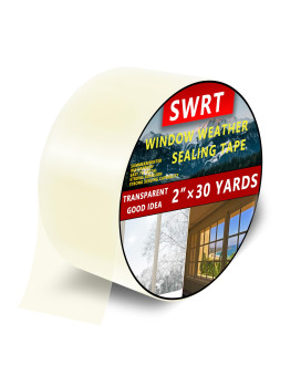 Swrt 2 X30Yd90Ft Transparent Door And Window Weather Stripping Tape Window Insulation For Winter Preventing Cold Air Loss I