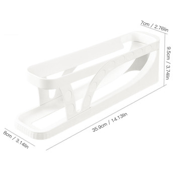 Haiaoxonr Egg Dispenserautomatic Rolling Egg Tray Organizer Holds 15 Eggs Simultaneously Space Saving Refrigerator Egg Roller
