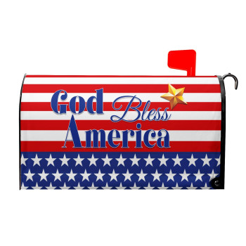 4Th Of July God Bless America Patriotic Mailbox Covers Magnetic Standard Size 255 X 21 American Stars Stripes Mailbox Wraps