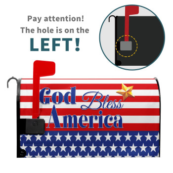 4Th Of July God Bless America Patriotic Mailbox Covers Magnetic Standard Size 255 X 21 American Stars Stripes Mailbox Wraps