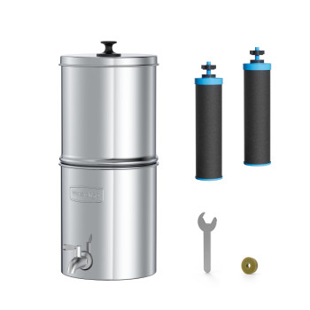 Waterdrop Gravityfed Water Filter System Increase Ph Reduces Lead And Up To 99 Of Chlorine With 2 Black Ca