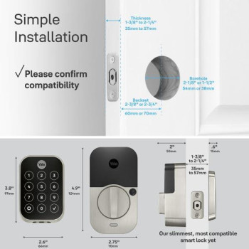 Yale Assure Lock 2 Touch With Zwave Keyfree Fingerprint Smart Lock In Bronze