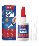 Yaflc Super Glue For Ceramic Repair 30 G Ceramic Glue For Pottery Super Glue For Plastic Metal Wood Shoe Rhinestone Glass