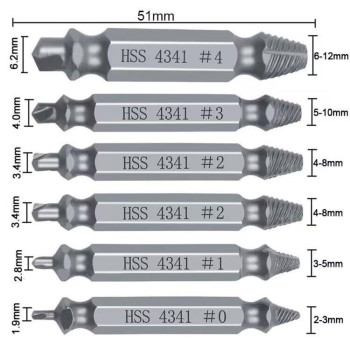 Generic Gifts For Men And Women Damaged Screw Extractor Kit Stripped Screw Extractor Set Diy Hand Tools Gadgets Gifts For Men