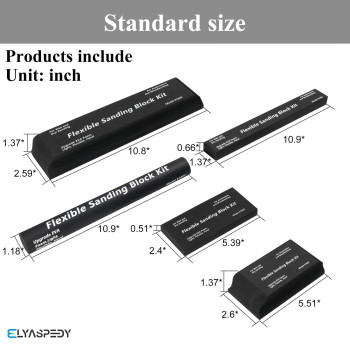 2025 Upgrade Sanding Block Kit 7 Piece Flexible Eva Foam Wet Or Dry Hand Sanding Blocks Kit For Sanding Or Polishing In Auto Bod