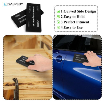 2025 Upgrade Sanding Block Kit 7 Piece Flexible Eva Foam Wet Or Dry Hand Sanding Blocks Kit For Sanding Or Polishing In Auto Bod