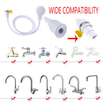 Sink Spray Rubber Hose Sink Hose Attachment For Faucet Portable Sink Hose Faucet Sprayer Shampoo Sprayer Hose For Dog Pets B