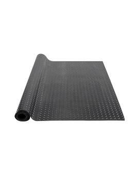 Vevor Diamondplate Rubber Flooring Roll 3 Mm X 4 Ft X 10 Ft Garage Floor Mat Sbr Rubber Garage Flooring Roll Easy To Clean