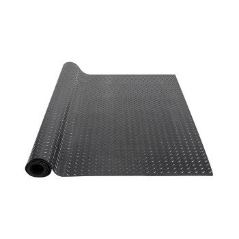 Vevor Diamondplate Rubber Flooring Roll 3 Mm X 4 Ft X 10 Ft Garage Floor Mat Sbr Rubber Garage Flooring Roll Easy To Clean